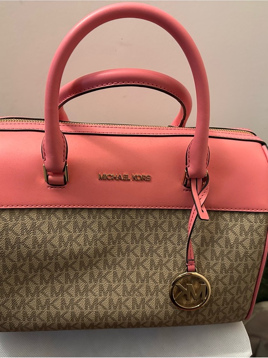 Michael Kors Handbags - Michael Kors Jet Set Travel Medium Satchel Duffel Bag Rose